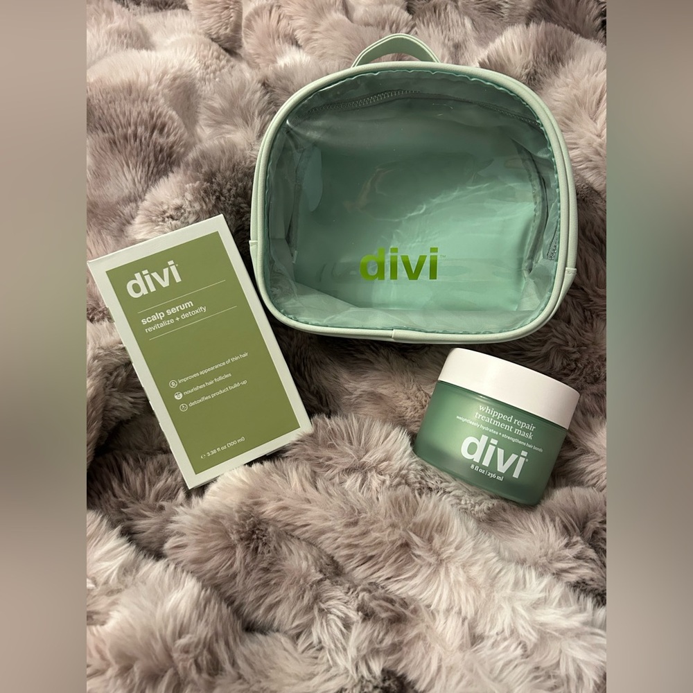 ‼️NWT Divi Scalp Serum 100ml with Free Cosmetic Bag and Whipped Hair Repair Mask
